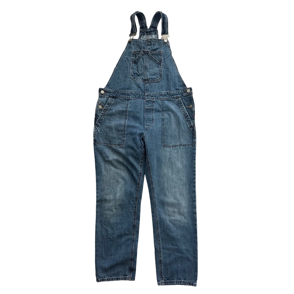 Gap Denim Women Slouch Overalls Medium Indigo Blue Cotton size Medium